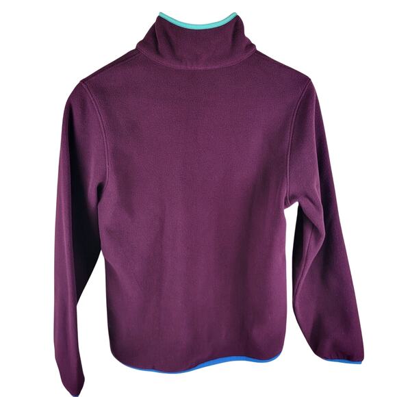 Obermeyer Boulder Fleece Jacket Girls Large Purple Teal Outdoor School Warm - Picture 3 of 16